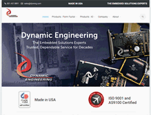 Tablet Screenshot of dyneng.com